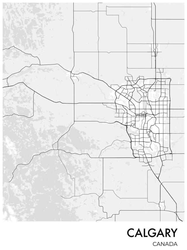 calgary-city-map-poster