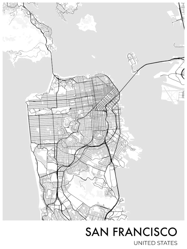 san-francisco-city-map-poster